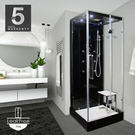 cabina hidromasaj si sauna umeda Noir 90