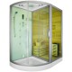 Cabina mixta cu sauna uscata alba