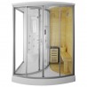 cabina mixta cu sauna uscata alba HTS 166