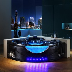 cadă SPA cu hidromasaj EOS negru wave