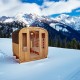 sauna de gradina 2 -4 persoane combinata fin cu infra
