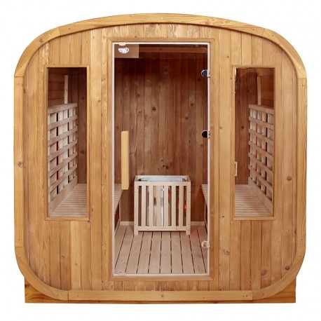 sauna de gradina 2 -4 persoane combinata fin cu infra