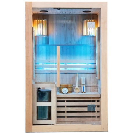 sauna finlandeza cu sare himalayan o persoana 120x105 cm