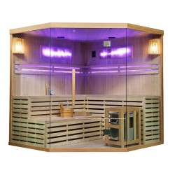 sauna finlandeza cu sare himalayan 6 persoane 180x180x200