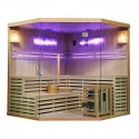sauna finlandeza cu sare himalayan 6 persoane 180x180x200