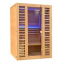 Sauna uscata finlandeza cu panouri de sare himalayan