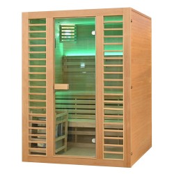 Sauna uscata finlandeza cu panouri sare himalayan