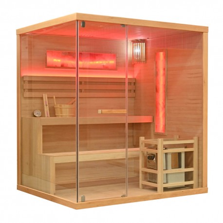 Saună uscată cuptor Harvia 8 kw și sare himalayan