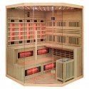 sauna combinata pentagonala 6 persoane