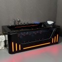 Cadă cu hidromasaj negru Premium Line HTS Black Panther