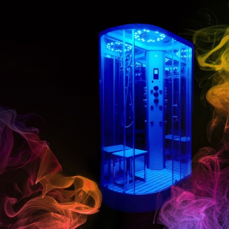 cabina hidromasaj PL12LR asimetrica cu sauna Insignia