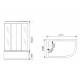 cabina hidromasaj cu sauna HTS 120 wsh 7106